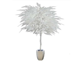 White Mango in White Hexagonal Metal / 5’ - Ornate Home