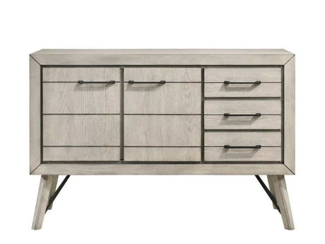 White Sands Vintage Chalk Console/Cabinet - Ornate Home