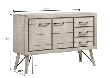 White Sands Vintage Chalk Console/Cabinet - Ornate Home