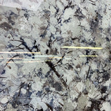 White Tree Tempered Glass w / Foil Wall Art - Ornate Home