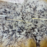 White Tree Tempered Glass w / Foil Wall Art - Ornate Home