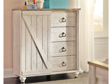 Willowton Whitewash Dressing Chest - Ornate Home