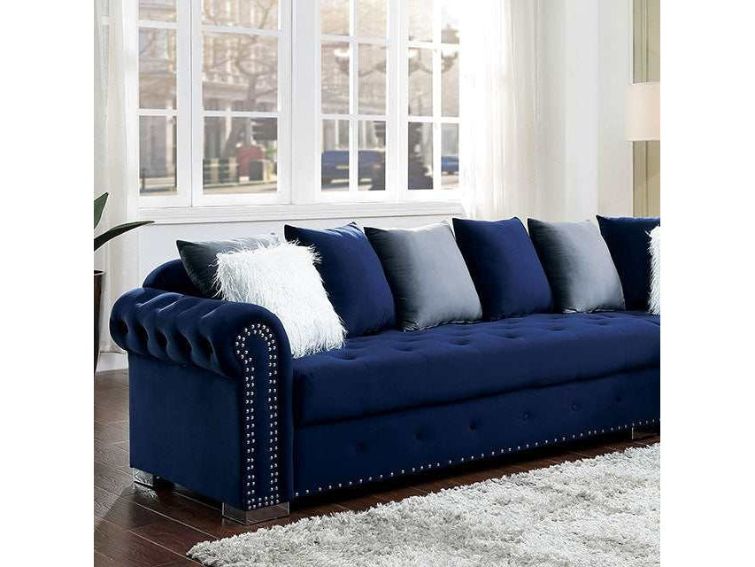 Wilmington Blue  Sectional - Ornate Home