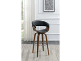Windwril Walnut & Black Bar Stool - Ornate Home