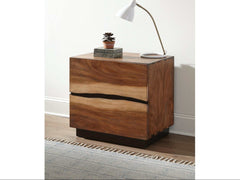 Winslow Smokey Walnut & Coffee Bean Nightstand - Ornate Home