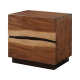 Winslow Smokey Walnut & Coffee Bean Nightstand - Ornate Home