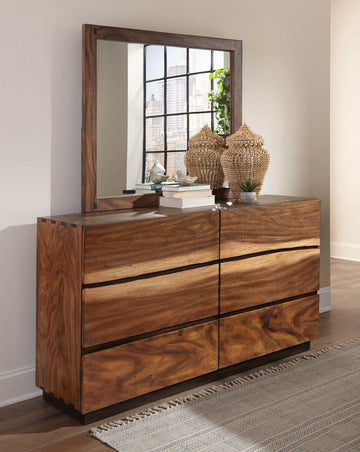 Winslow Smokey Walnut Mirror - Ornate Home