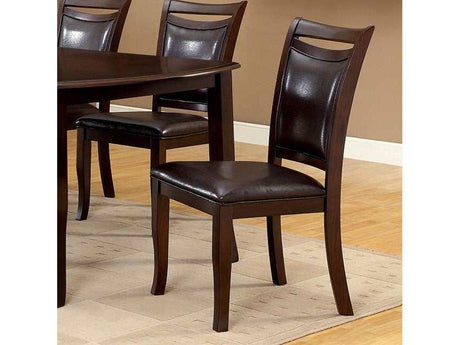 Woodside Dark Cherry/Espresso Side Chair (Set of 2) - Ornate Home
