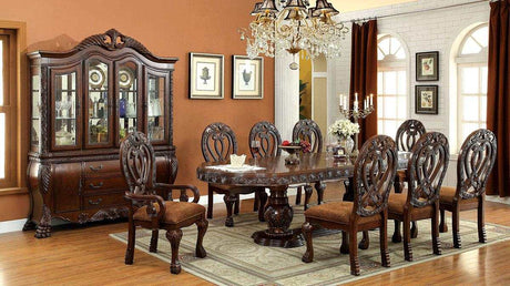 Wyndmere Brown & Cherry Dining Arm Chair (Set of 2) - Ornate Home
