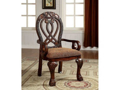 Wyndmere Brown & Cherry Dining Arm Chair (Set of 2) - Ornate Home