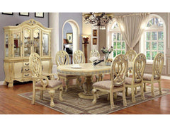Wyndmere Vintage White 7 Pc. Dining Room Set - Ornate Home