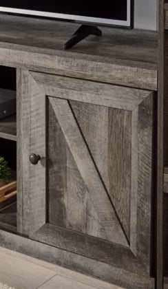 Wynnlow Gray Entertainment Center 4pcs - Ornate Home