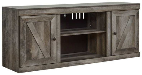 Wynnlow Gray Entertainment Center 4pcs - Ornate Home
