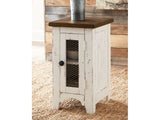 Wystfield White/Brown Chairside End Table - Ornate Home