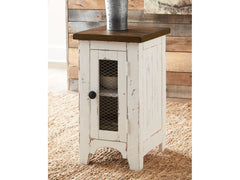 Wystfield White/Brown Chairside End Table - Ornate Home