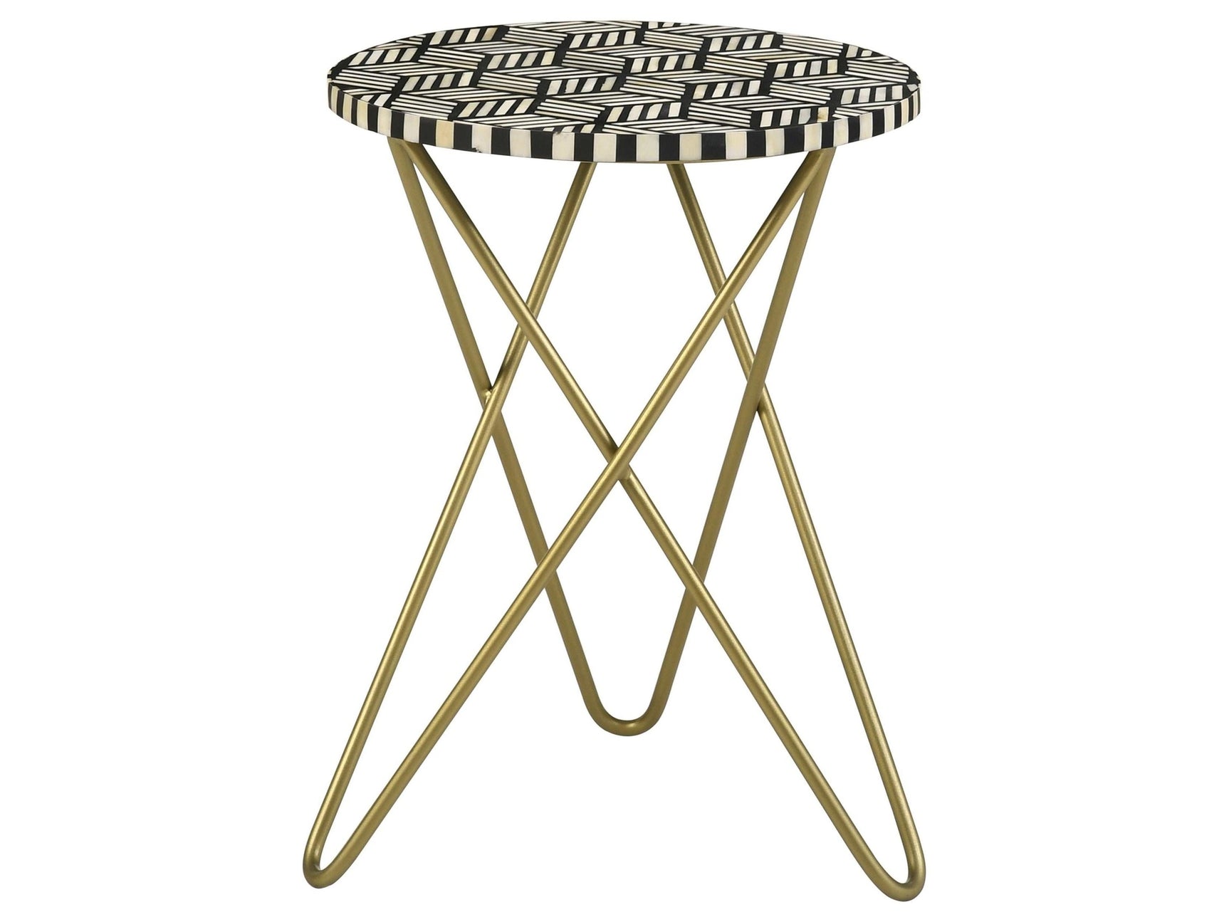 Xenia Gold Side Table - Ornate Home