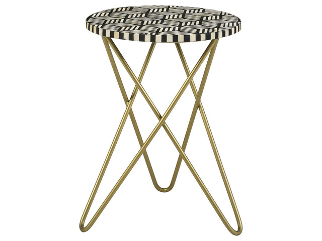 Xenia Gold Side Table - Ornate Home