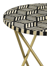 Xenia Gold Side Table - Ornate Home