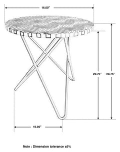 Xenia Gold Side Table - Ornate Home