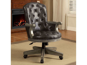 Yelena Gray & Black Arm Chair - Ornate Home