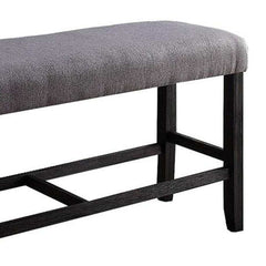 Yelena Weathered Espresso Counter Height Bench - Ornate Home