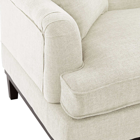 Yosemite Country Style Sofa with Wooden Legs Beige - Ornate Home