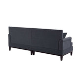 Yosemite Country Style Sofa with Wooden Legs Gray - Ornate Home