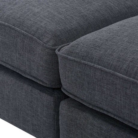 Yosemite Country Style Sofa with Wooden Legs Gray - Ornate Home