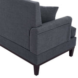 Yosemite Country Style Sofa with Wooden Legs Gray - Ornate Home