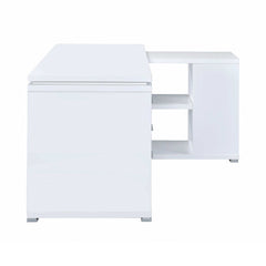 Yvette White L Shape Office Desk - Ornate Home