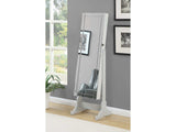 Yvonne Dove Grey Storage Jewelry Cheval Mirror - Ornate Home