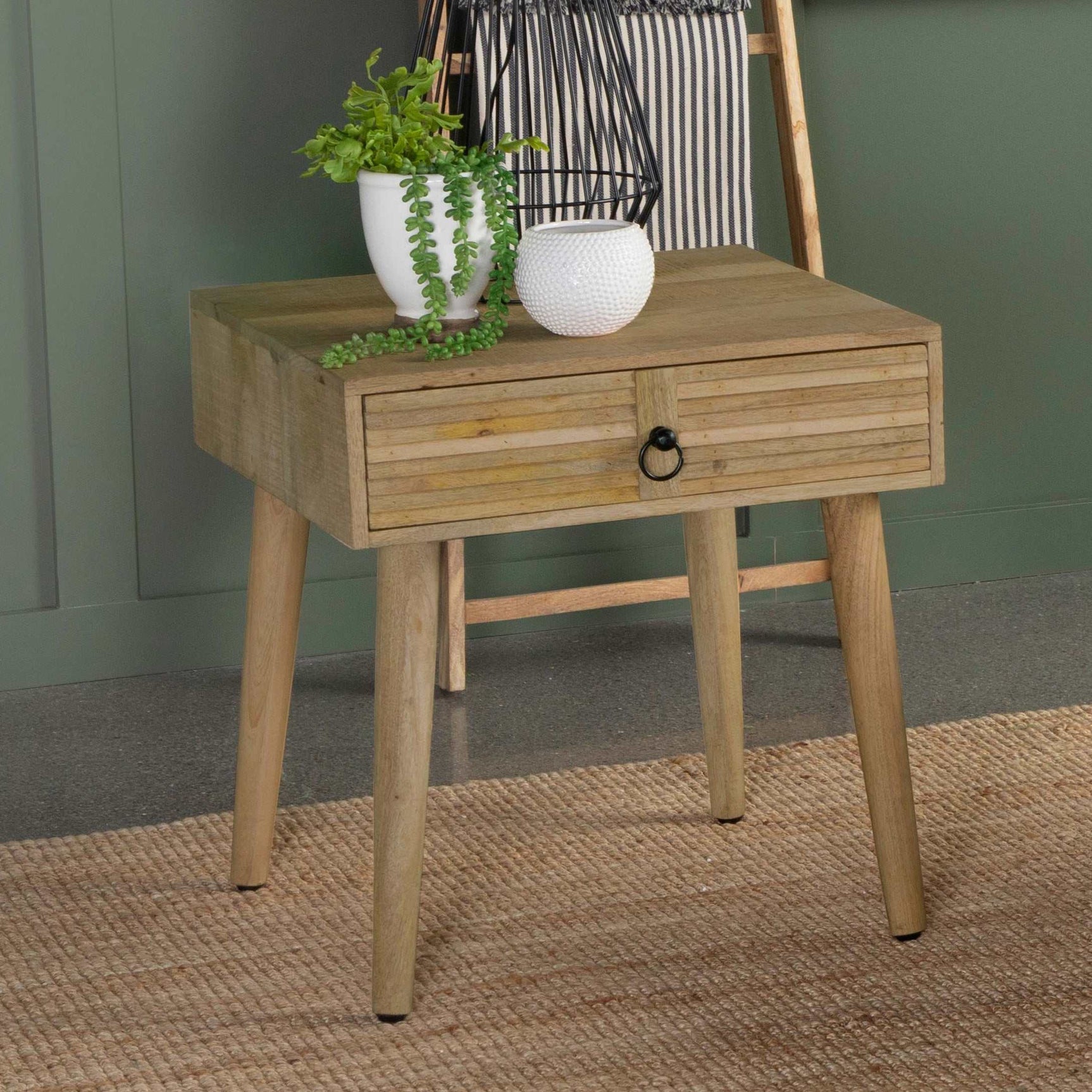 Zabel Natural End Table - Ornate Home