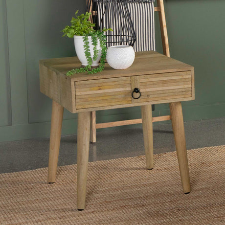 Zabel Natural End Table - Ornate Home