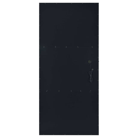 Zayan Black High Gloss Floor Mirror - Ornate Home