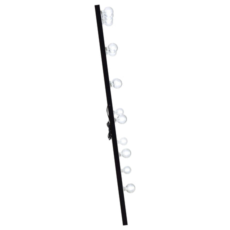 Zayan Black High Gloss Floor Mirror - Ornate Home