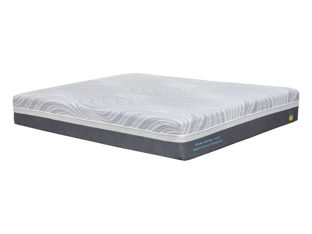 Pluma 12 Inch Green Tea & Charcoal Memory Foam Mattress - Ornate Home