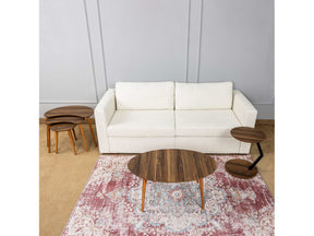 Zoey Walnut Occasional Set / 5pcs - Ornate Home