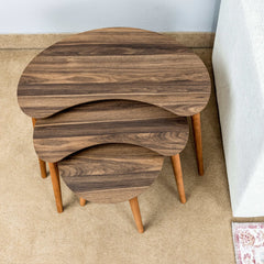 Zoey Walnut Occasional Set / 5pcs - Ornate Home