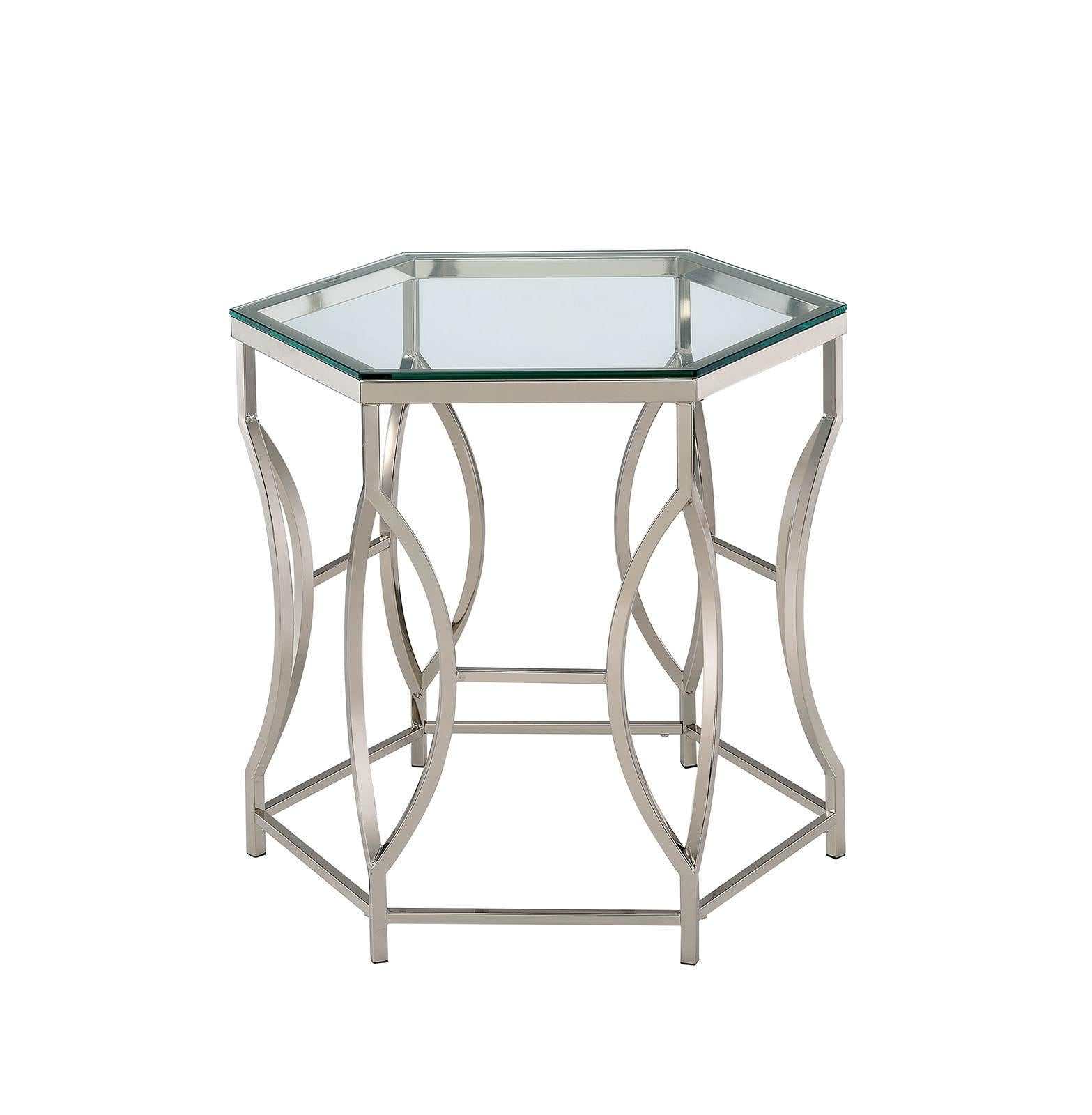 Zola Chrome End Table - Ornate Home