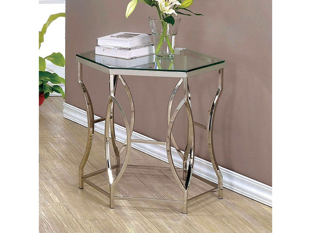 Zola Chrome End Table - Ornate Home