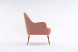 Volta Soft Pink Teddy Accent Chair - Ornate Home