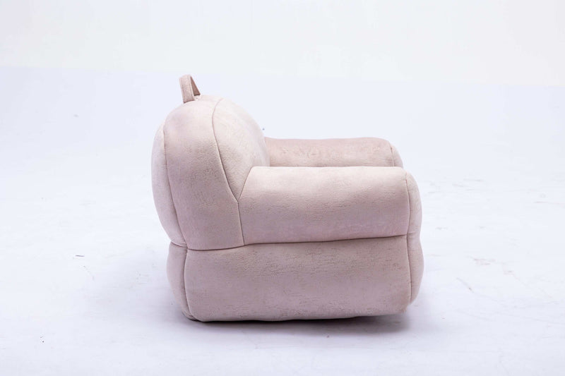 King Kid's Pink Velvet Bean Chair - Ornate Home