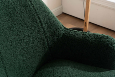 Volta Soft Antique Green Teddy Accent Chair - Ornate Home