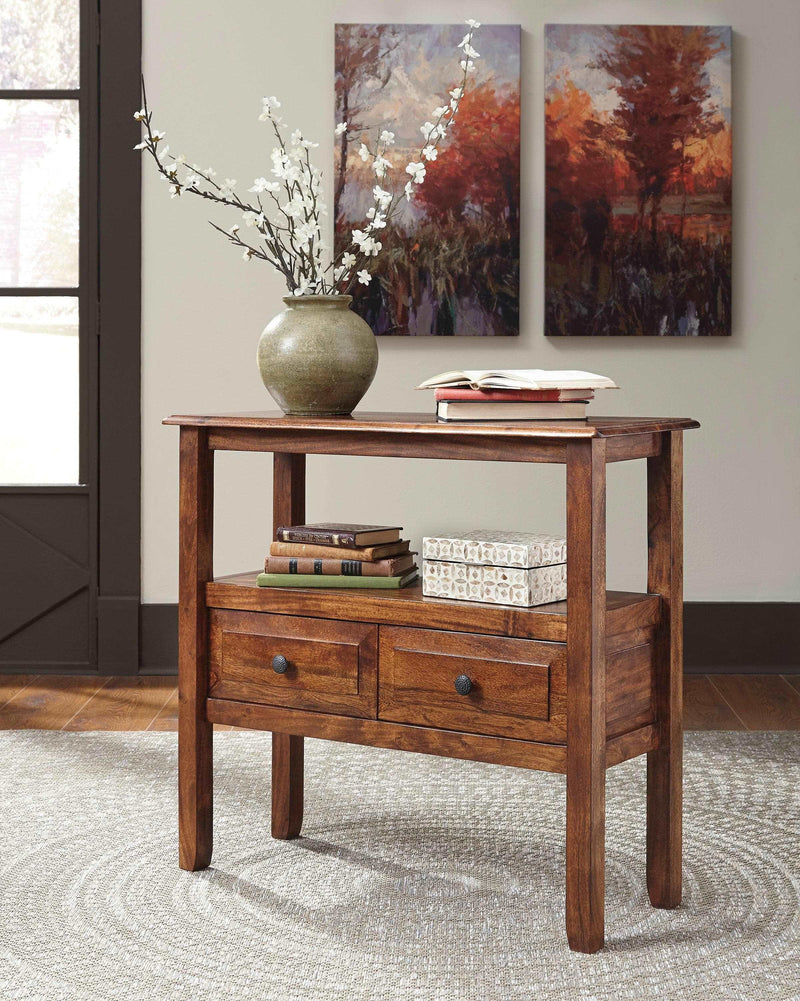 Abbonto - Warm Brown - Accent Table - Ornate Home