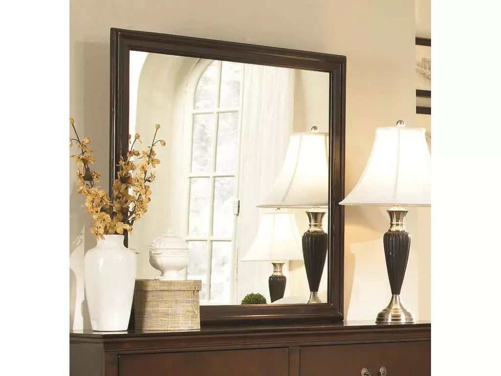 Tatiana Warm Brown Square Mirror - Ornate Home