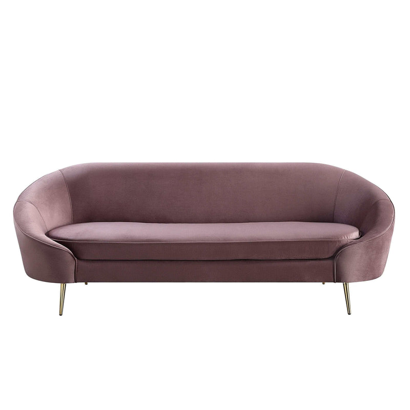 Abey Pink Velvet Sofa - Ornate Home