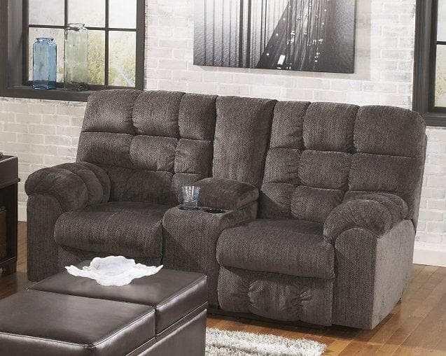 Acieona Reclining Loveseat with Console - Ornate Home