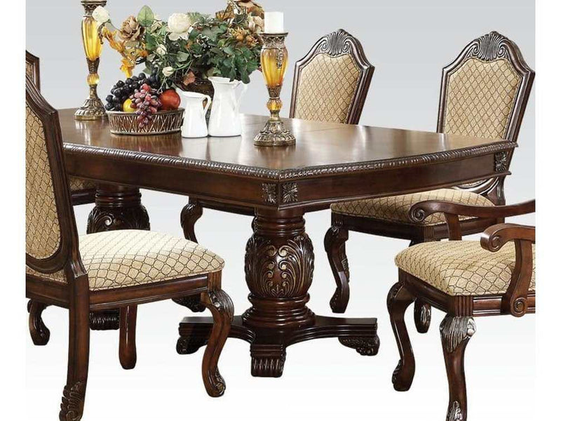Chateau de Ville Double Pedestal Dining Table in Espresso - Ornate Home