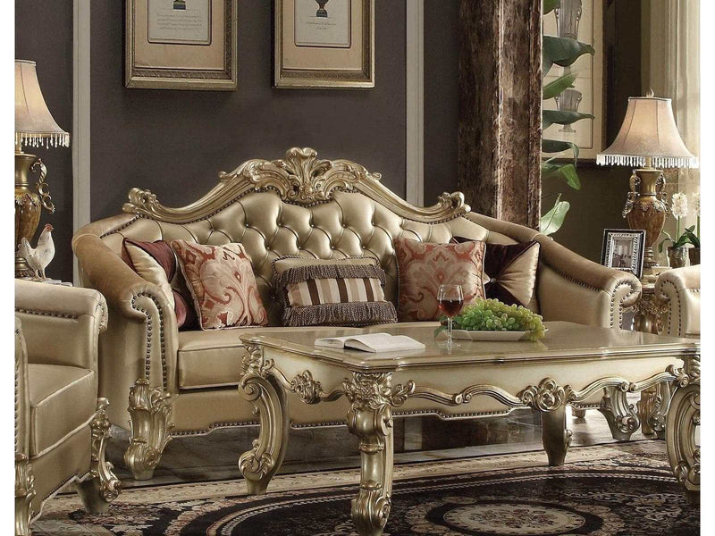 Dresden Sofa in Gold Patina - Ornate Home
