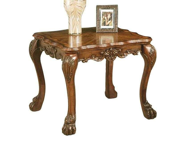 Dresden Traditional End Table in Cherry Oak - Ornate Home